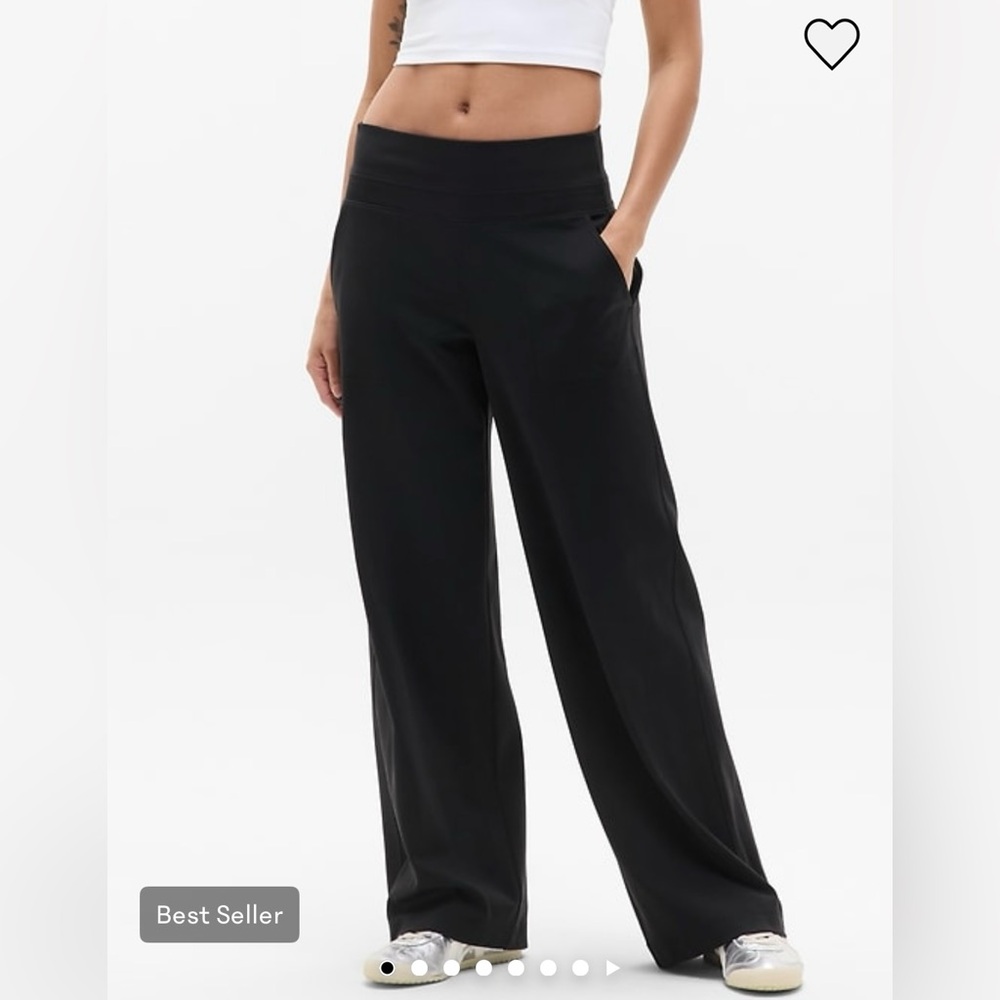Athleta Women's Venice Black Wide-Leg Pants